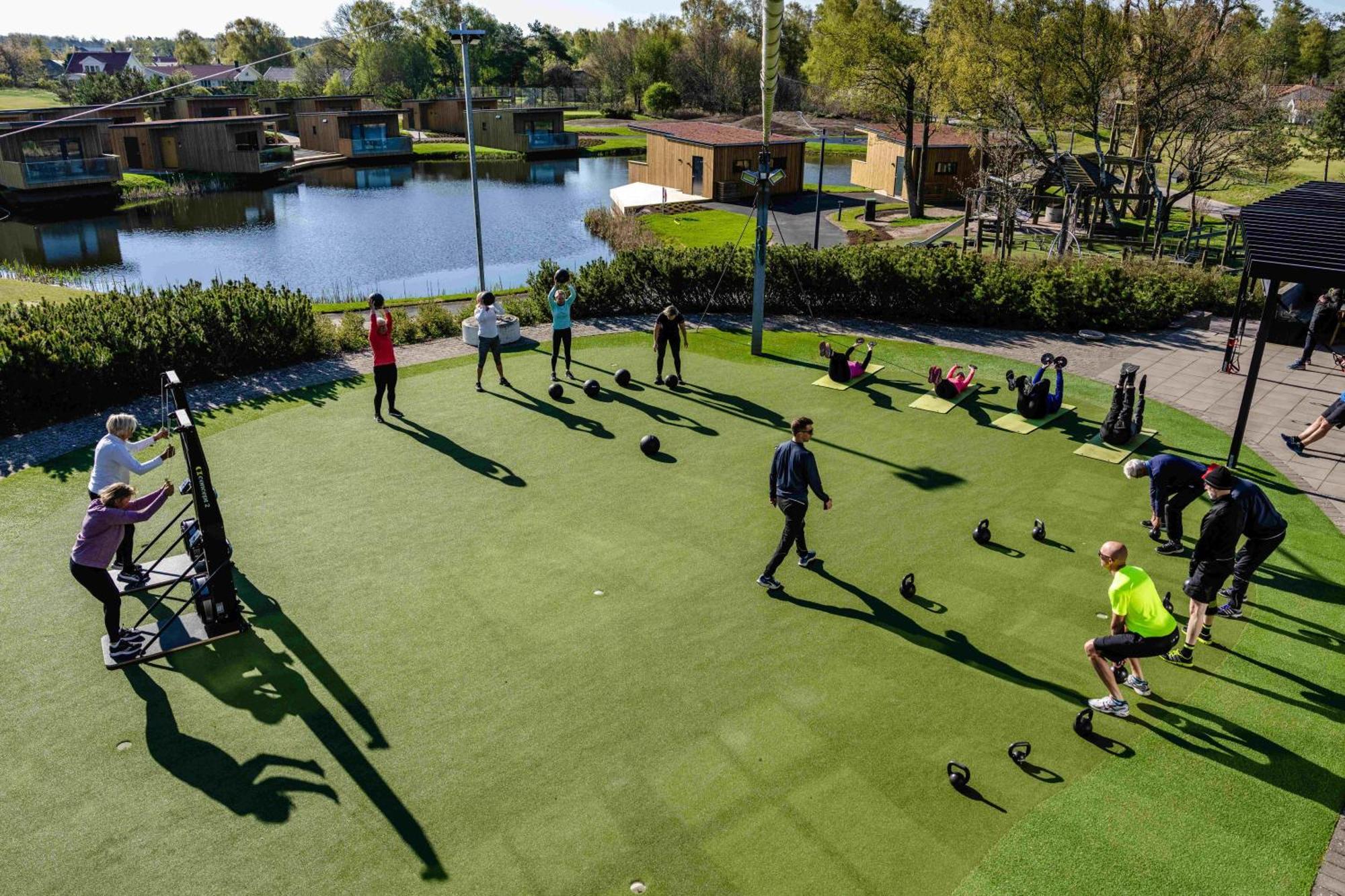 Halmstad Golfarena Stugor Exterior foto